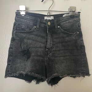 H&M || Black High Waist Shorts